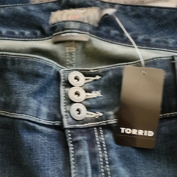 Torrid Blue Jeggings Classic Style - Picture 3 of 4